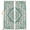 Turquoise / Black, variant on Green Purple Boho Blackout Curtains for Bedroom/Living Room, Pinch Pleated Black Out Curtains, Vintage Abstract Art Floral Ethnic Tribe Room Darkening Window Drapes with Hooks 2 Panels, 39"x70"