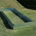 thumbnail image 6 of 12x4x1ft Galvanized Raised Garden Bed,Outdoor Planter Box Metal Patio Kit Planting Bed for Vegetables Flowers Herb,Silver, 6 of 9