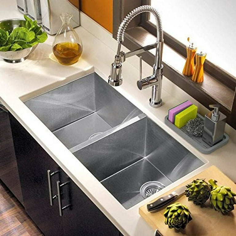 sponge holder-kitchen sink organizer-sink caddy-silicone sink