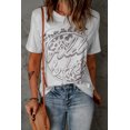thumbnail image 2 of ABPHQTO Camiseta con estampado de leopardo Wild Free para mujer, 2 of 5
