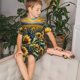 thumbnail image 4 of Balery Starry Sky Moon Sunflower Conjunto de Pijama Infantil de Manga Corta con Estampado – Ropa de Dormir de Algodón Suave-3X-Large, 4 of 6