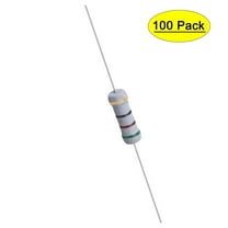 Uxcell 100Pcs 1W 1 Watt Metal Oxide Film Resistor Axile 51 Ohm ±5% Tolerance
