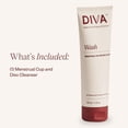 thumbnail image 2 of Limpiador para copa menstrual DIVA Wash, 2 unidades de 118 ml, 2 of 7