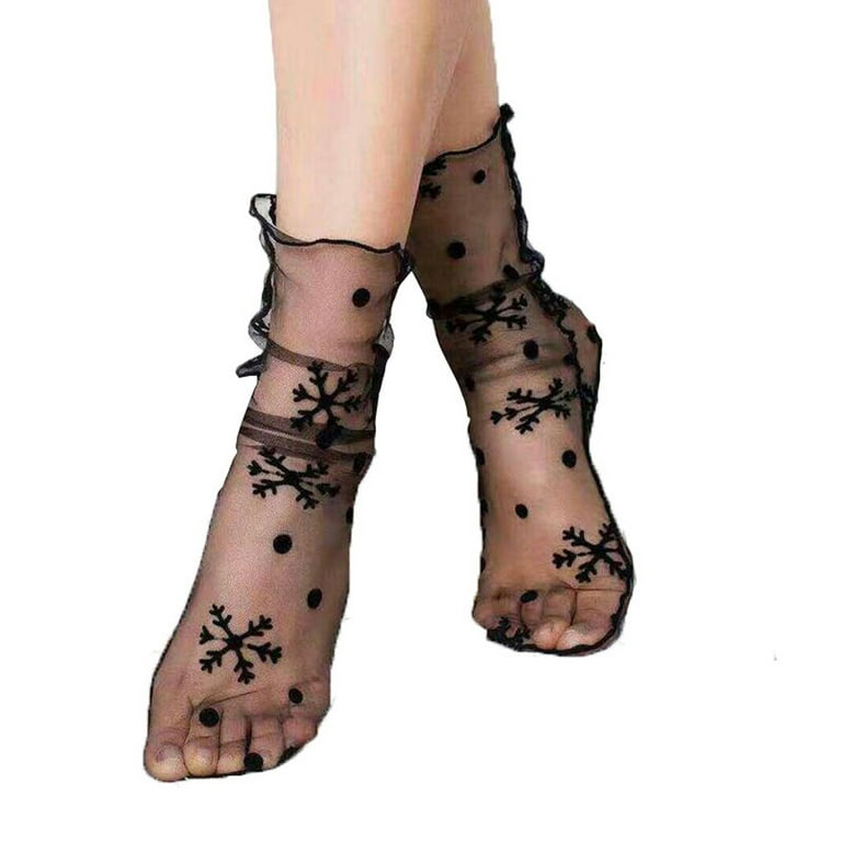 Lace ankle socks shop for heels
