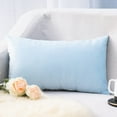 thumbnail image 3 of Clearance Velvet Rectangular Pillowcase Solid Pillowcase Soft Color Super Lumbar Home Textiles Pillow Cases King, 3 of 5