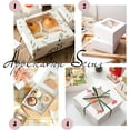 thumbnail image 5 of 18PCS White Gift Box 10cm(4”) Folded Kraft Paper Favor Boxes Marble Texture Pattern with Heart Window Cardboard Jewelry Boxes for Anniversaries Weddings Birthdays DIY, 5 of 5