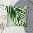 thumbnail image 2 of GOSMITH  Tropical Leaves Throw Pillow Covers Green Palm Leaf Decorative Pillow Cases Outdoor Cushion Covers for Sofa Couch Garden Home Decor, 2 of 5