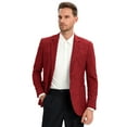 thumbnail image 2 of Men's sport Coat and Suit Jacket Linen suit jacket Men's casual suit jacket single button, 2 of 5