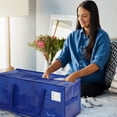 thumbnail image 5 of stusgo 6 Pack Extra Large Moving Bags Heavy Duty with Zippers & Carrying Handles, Moving Boxes Alternative, Packing Supplies, Large Storage Bags Totes for Space Saving(Blue), 5 of 10