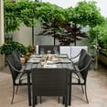 thumbnail image 2 of HAPPATIO 7-Piece Wicker Rattan Outdoor Dining Set with Washable Beige Cushions, 2 of 9