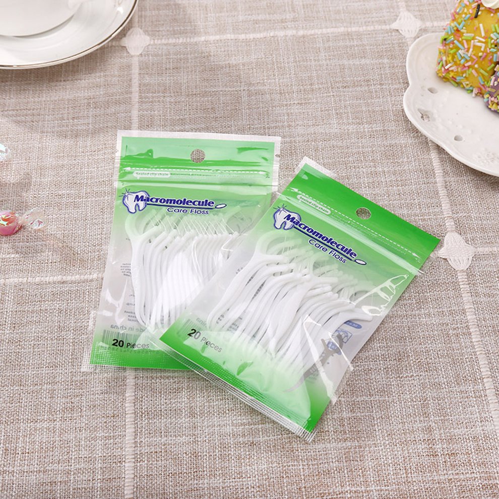 Bowshaped Dental Floss Rod Teeth Cleaning Line Oral Dental Care