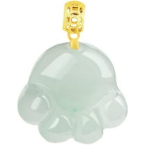 14K Gold Cat Claw Jade Necklace, Natural Grade A Jade Necklace - Perfect Birthday and Mother's Day Gift for Mother, Wife and Girlfriend