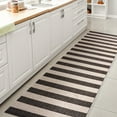 thumbnail image 4 of JONATHAN Y SANTA MONICA 2 x 8 Runner Rug, Negril Two-Tone Wide Stripe - Black/Beige, SMB203B-28, 4 of 9