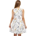 thumbnail image 4 of Uaswgudfs Sleeveless Tropical Midi Dress for Women - A-Line Summer Sundress with Fitted Waist, Functional Pockets & Casual Flowy Silhouette, 4 of 5