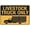 Warning Sign 3, variant on Street Sign Metal Tin Signs Lift Here Funny Vintage Tin Signs 8"x12", Wall Art Decor Iron Poster For Home Farmhouse Bar Cafe Yard, Indoor Outdoor Lift Location Marker