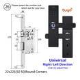 thumbnail image 2 of Door Lock, Electronic Door Lock With Tuya APP Remotely / Biometric Fingerprint /Smart Card / Password /Key ,Easy to Install, 2 of 7