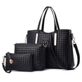 thumbnail image 1 of Bolso de mano de gran capacidad para mujer con bolso para madre y bolso de gran capacidad de un solo hombro de cuero artificial, 1 of 5