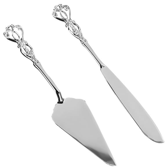 Wedding Cake Cutter and Server Set, Cake Cutting Set for Wedding, Elegant Zinc Alloy Cake Cutter with Non-Slip Handle for Celebrations