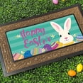 thumbnail image 3 of Evergreen Easter Bunny Sassafras Indoor Outdoor Switch Doormat 1'10"x10" Blue, 3 of 8