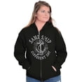 thumbnail image 4 of Funny Nautical Sea Captain Anchor Pun Unisex Fleece Graphic Zip Up Hoodie Brisco Brands 2X, 4 of 5