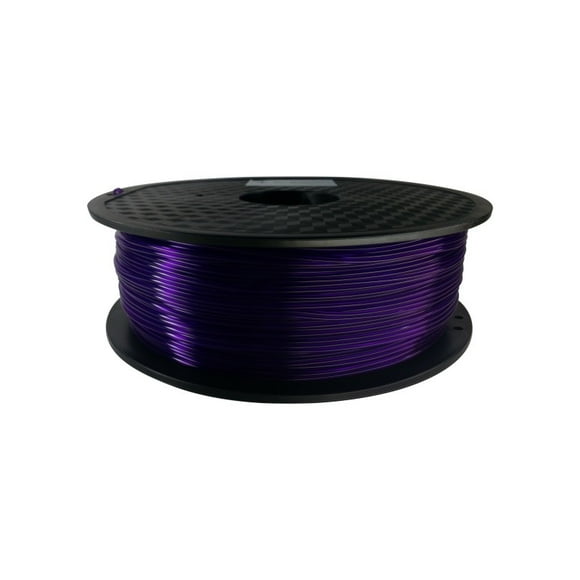 EL3D 3D Printer Filament; PLA Transparent Purple, 1.75mm; 1kg