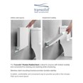 thumbnail image 3 of Transolid PPS1420UP-01PC Preston 14-in x 20-in Flip Up Shower Seat, White and Polished Chrome, 3 of 5