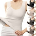 thumbnail image 7 of Mepaouo Women Thermal Tank Tops Sleeveless Warm Fleece Cami Underwear Vest for Cold Weather(White,L), 7 of 7