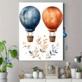 thumbnail image 4 of Qisvanset 12x16 Inch Safari Transport Canvas Wall Art, Airplane Balloon Art Children Nursery Home Decor, 4 of 8