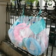 thumbnail image 4 of Pool Float Storage Bag Trianu Pool Storage Bag Pool Toy Storage Swimming Pool Bag Large Hanging Net Bag Swimming Pool Accessories Toy Organizer for Pool Fence and Beach, Blue, 4 of 8