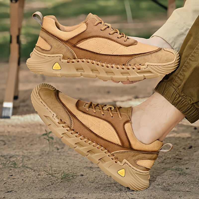 Dynamic Men's Shoes, This Season's Hiking Shoes for Men, Trail Running, Outdoor, Casual Shoes, Anti-Slip Work Shoes, Sneakers, Platform Soles, Breathable Canvas Shoes