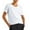 White, variant on Womens Summer Tops Womens Loose Fitting T Shirts Boyfriend Tee Shirts for Women Extra Long Sleeve Misses Short Sleeve Tops Long Denim for Women V Neck Tunics plus Size Dressy XXXL