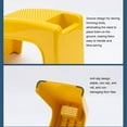 thumbnail image 2 of Lightweight Rest Better And Household Bathroom Stools Stool Tripod for bedroom Stool Protrusions And Support Household Stools yellow, 2 of 9