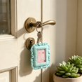 thumbnail image 4 of WeDecorBay 3 Inch Clear Window Photo Card Holders Ruffle Lace Design Lightweight Keychain Pouch for Student Earbud Coin Storage Backpack Organizer Daily Use Green,Free Size, 4 of 6