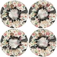 thumbnail image 2 of Shower Caps,Dachshund and Flower Waterproof Shower Cap for Women 4 Pieces,Double Reusable Hair Cover for Shower PEVA Elastic Stretch Hem, 2 of 7