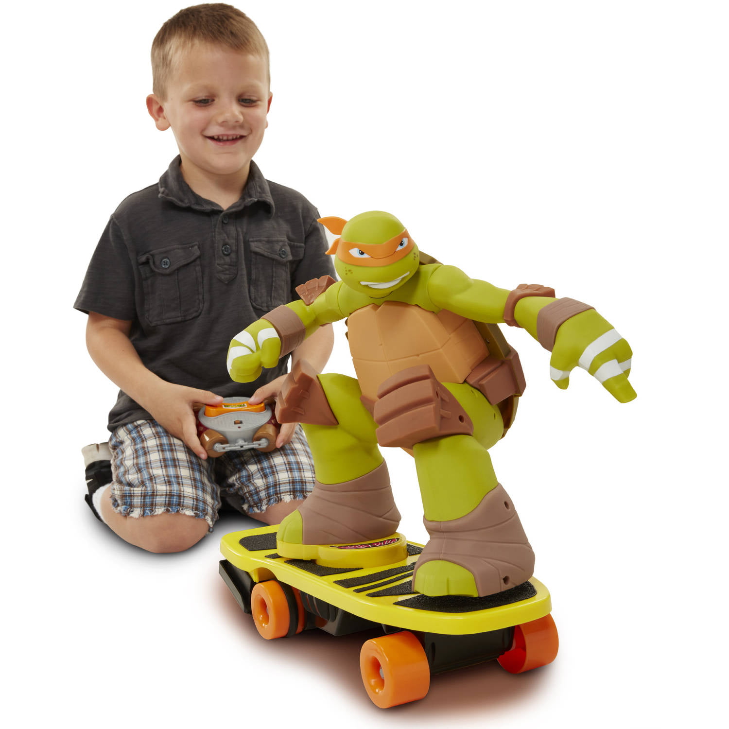 Overlappen analyseren Universeel Teenage Mutant Ninja Turtles Remote Control Skateboarding Mikey, Walmart  Exclusive - Walmart.com