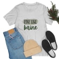 thumbnail image 5 of Fine Like Brine T-shirt, Unisex Funny Pickle Lover Short Sleeve Tee, Gray, Medium, 5 of 9