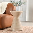 thumbnail image 4 of Pemberly Row Concrete Stone Ceramic Outdoor Accent Table in Beige, 4 of 6