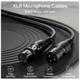 thumbnail image 4 of Premium Color-Coded XLR Cables 6-Pack,EBXYA 1-Meter Male to Female Microphone Cables with Figure-8 Winding (Black, Blue, Green, Yellow, Orange, Red) for Studio,Live Sound & DJ Setups, 4 of 6