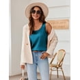 thumbnail image 3 of Zeagoo Silk Satin Tank Tops for Women Scoop Neck Sleeveless Camisole Tops 2026 Summer Basic Blouses, 3 of 5