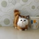 thumbnail image 2 of Bonita Muñeca Animal De Peluche, Gato De Peluche, Juguete Infantil Decorativo, Realista Y Realista, Juguete Interactivo De Peluche, 2 of 3