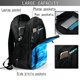 thumbnail image 4 of Balery Blue Shell Mochila con carga USB para hombre y mujer - Mochila impermeable y antirrobo para laptop con puerto USB para viajes, trabajo, 4 of 7