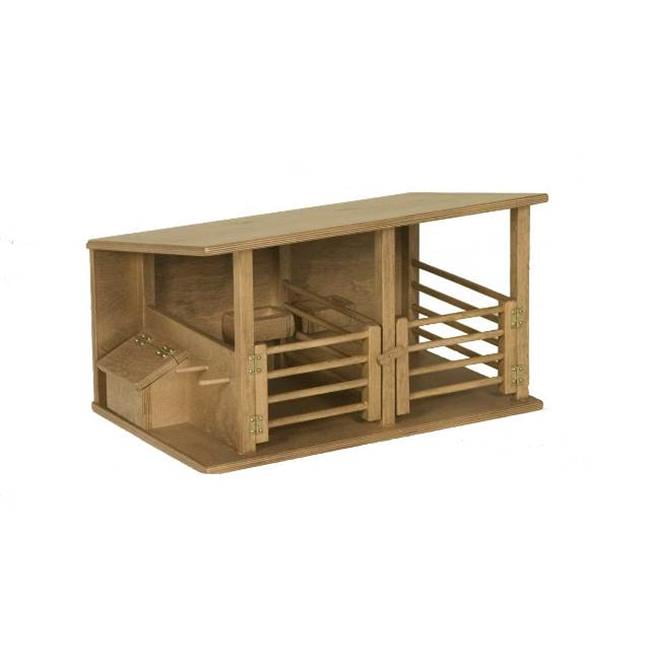Lapps Toys & Furniture 158 U Wooden Horse Stable, Unfinished Walmart