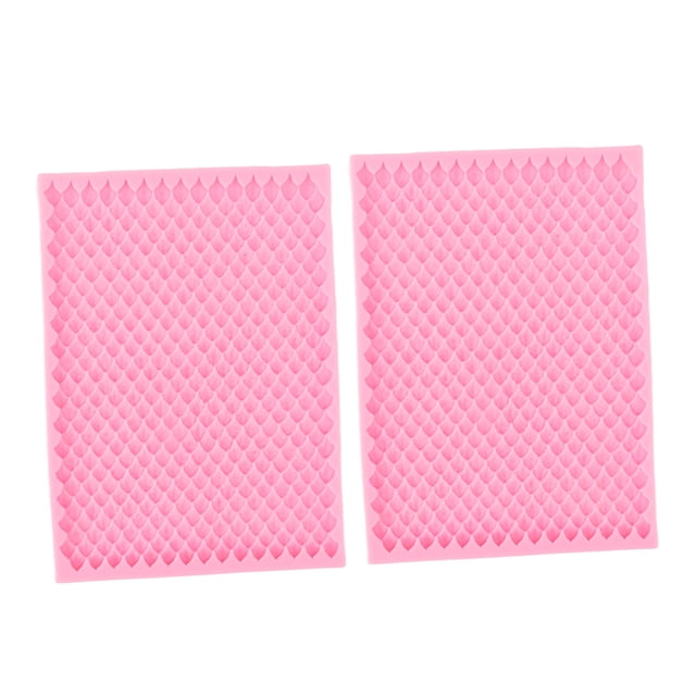 Molde de azúcar para fondant NikouMX 2 moldes de silicona para decoración de pasteles