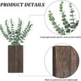 thumbnail image 5 of Walmart Outlet! Aminojy Plant Wall Decor, Wooden Plant Wall Decor Vase with Artificial Eucalyptus, Wall Hanging Planter for Home Living Room Bedroom Farmhouse Wooden Pocket Vases for Dried Flowers, 5 of 6