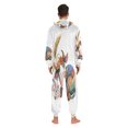 thumbnail image 7 of IAUYY Unisex Adult Onesie Pajamas Ultra-Soft Crystal-Soft Fabric, Halloween Adult Onesie Pajamas Adults,With a Zipper Plus Size Onesie Pajamas, Watercolor Cow Illustration Style, 7 of 7