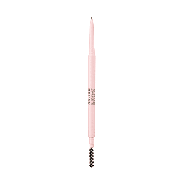 Clean Fresh Brow Nano Eyebrow Pencil, Ultra-Precise Tip, Waterproof, Transfer-Resistant, Built-In Spoolie, Vegan Formula