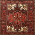 thumbnail image 1 of Ahgly Company Indoor Square Traditional Sienna Brown Persian Area Rugs, 5' Square, 1 of 6