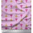 thumbnail image 1 of Soimoi Polyester Crepe Fabric Artistic Floral Ethnic Decor Fabric Printed Yard 42 Inch Wide, 1 of 3