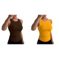 thumbnail image 1 of (2-Pack) Rinsvye Womens Sleeveless Vest Top Basic Tank Blouse Layering Clothing Summer Must Have Wardrobe Staple, 1 of 4