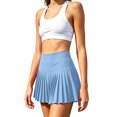 thumbnail image 5 of Women’s Pleated Tennis Skirt with Pockets High Waisted Golf Skort Athletic Skorts, XL, 5 of 5